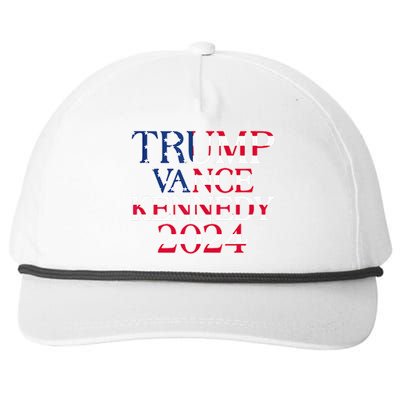 Trump Vance Kennedy 2024 Snapback Five-Panel Rope Hat