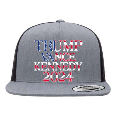 Trump Vance Kennedy 2024 Flat Bill Trucker Hat