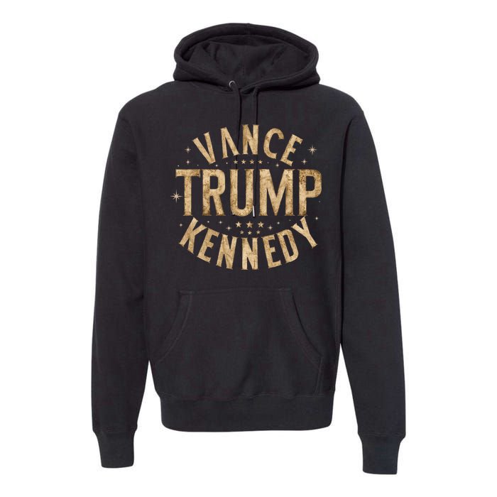 Trump Vance Kennedy Vintage Retro Premium Hoodie