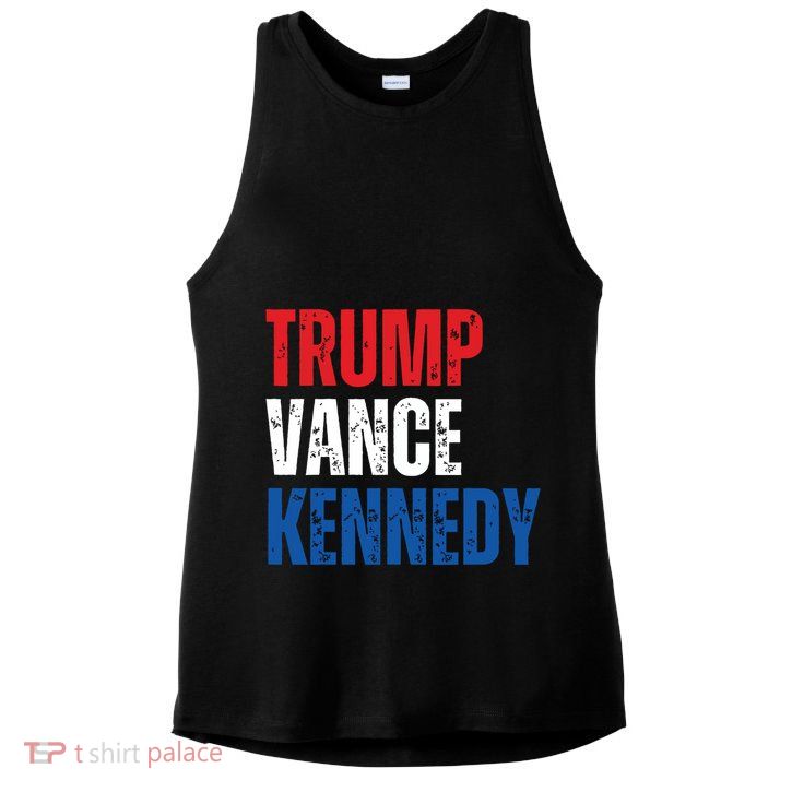 Trump Vance Kennedy Presidential Campaign Flag Usa 2024 Ladies PosiCharge Tri-Blend Wicking Tank