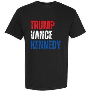 Trump Vance Kennedy Presidential Campaign Flag Usa 2024 Garment-Dyed Heavyweight T-Shirt