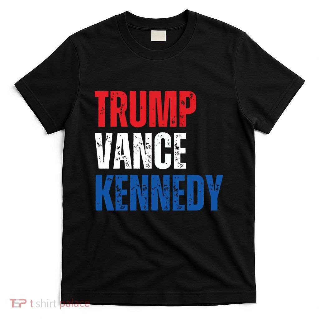 Trump Vance Kennedy Presidential Campaign Flag Usa 2024 T-Shirt