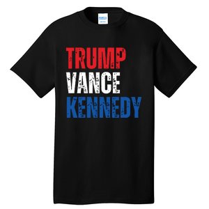 Trump Vance Kennedy Presidential Campaign Flag Usa 2024 Tall T-Shirt