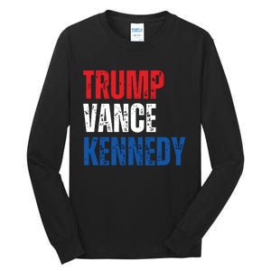 Trump Vance Kennedy Presidential Campaign Flag Usa 2024 Tall Long Sleeve T-Shirt