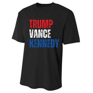 Trump Vance Kennedy Presidential Campaign Flag Usa 2024 Performance Sprint T-Shirt