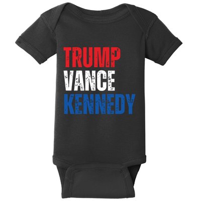 Trump Vance Kennedy Presidential Campaign Flag Usa 2024 Baby Bodysuit