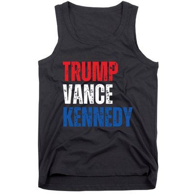 Trump Vance Kennedy Presidential Campaign Flag Usa 2024 Tank Top