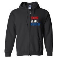 Trump Vance Kennedy Presidential Campaign Flag Usa 2024 Full Zip Hoodie