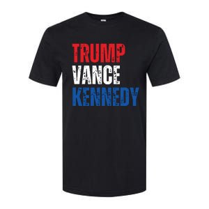 Trump Vance Kennedy Presidential Campaign Flag Usa 2024 Softstyle CVC T-Shirt