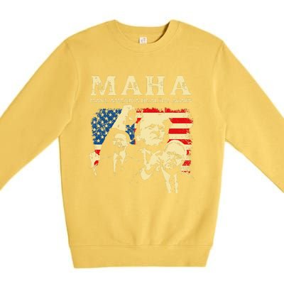 Trump Vance Kennedy Maha 2024 Funny Trump 45 47 Pro Trump Gift Premium Crewneck Sweatshirt