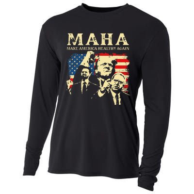 Trump Vance Kennedy Maha 2024 Funny Trump 45 47 Pro Trump Gift Cooling Performance Long Sleeve Crew