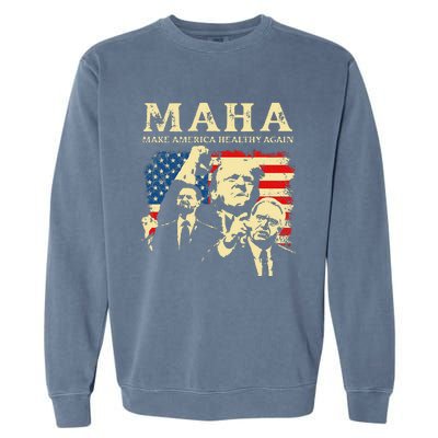 Trump Vance Kennedy Maha 2024 Funny Trump 45 47 Pro Trump Gift Garment-Dyed Sweatshirt