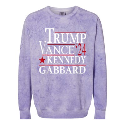 Trump Vance Kennedy Gabbard 2024 Election Colorblast Crewneck Sweatshirt