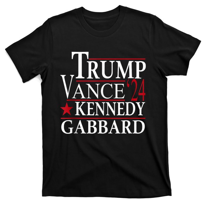 Trump Vance Kennedy Gabbard 2024 Election T-Shirt