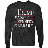 Trump Vance Kennedy Gabbard 2024 Election Tie-Dye Long Sleeve Shirt