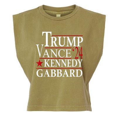 Trump Vance Kennedy Gabbard 2024 Election Garment-Dyed Women's Muscle Tee