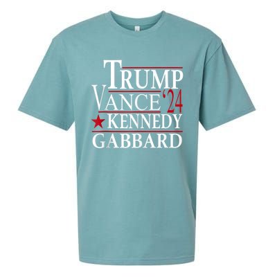 Trump Vance Kennedy Gabbard 2024 Election Sueded Cloud Jersey T-Shirt