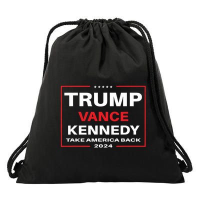 Trump Vance Kennedy Take America Back Again Drawstring Bag