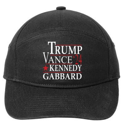 Trump Vance Kennedy Gabbard 2024 Election 7-Panel Snapback Hat