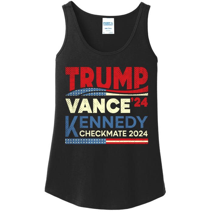 Trump Vance Kennedy Checkmate 2024 Election Republican Ladies Essential Tank