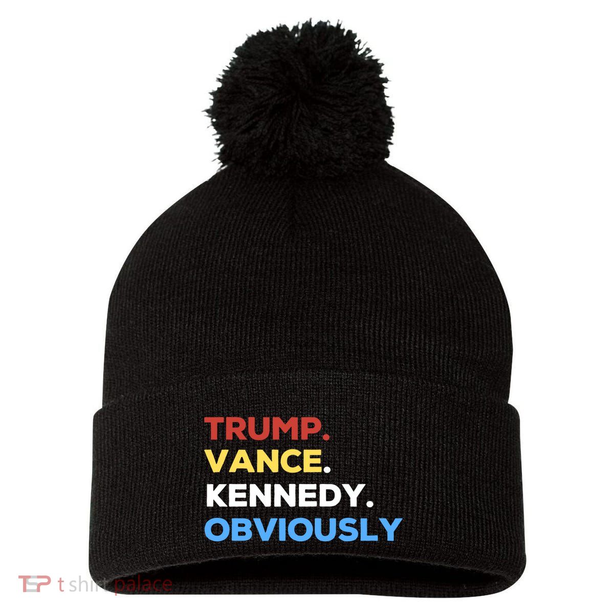 Trump Vance Kennedy Vote For Trump Kennedy Pom Pom 12in Knit Beanie