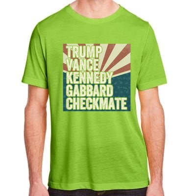 Trump Vance Kennedy Gabbard Checkmate American Flag Chess Adult ChromaSoft Performance T-Shirt