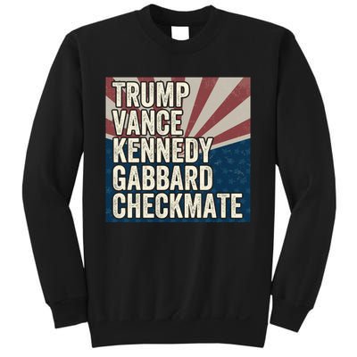 Trump Vance Kennedy Gabbard Checkmate American Flag Chess Sweatshirt