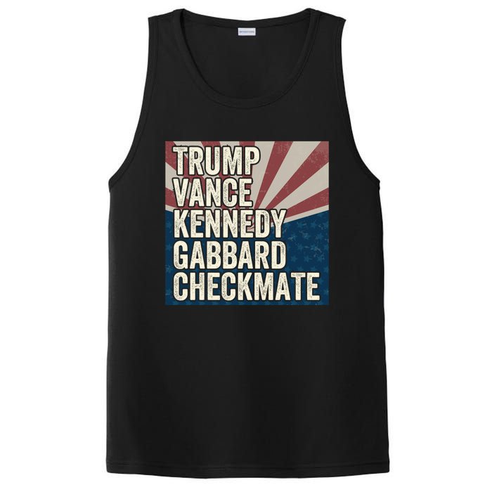 Trump Vance Kennedy Gabbard Checkmate American Flag Chess PosiCharge Competitor Tank