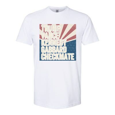 Trump Vance Kennedy Gabbard Checkmate American Flag Chess Softstyle CVC T-Shirt