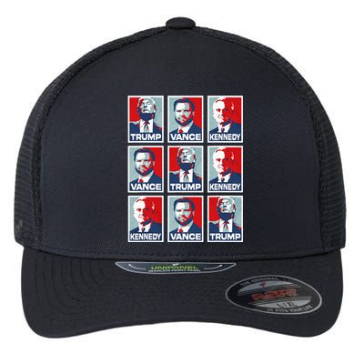 Trump Vance Kennedy Checkmate 2024 Flexfit Unipanel Trucker Cap