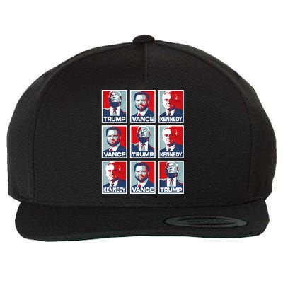 Trump Vance Kennedy Checkmate 2024 Wool Snapback Cap