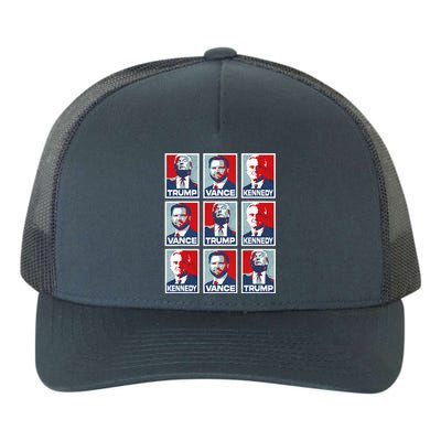 Trump Vance Kennedy Checkmate 2024 Yupoong Adult 5-Panel Trucker Hat