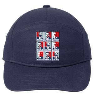 Trump Vance Kennedy Checkmate 2024 7-Panel Snapback Hat