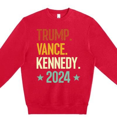 Trump Vance Kennedy President 2024 Premium Crewneck Sweatshirt