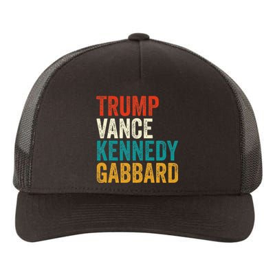 Trump Vance Kennedy Gabbard Presidential Campaign Usa 2024 Yupoong Adult 5-Panel Trucker Hat