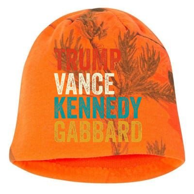 Trump Vance Kennedy Gabbard Presidential Campaign Usa 2024 Kati - Camo Knit Beanie