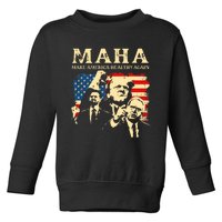 Trump Vance Kennedy Maha 2024 Funny Trump 45 47 Pro Trump Toddler Sweatshirt