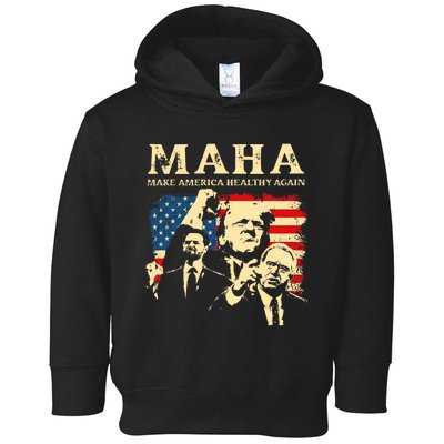 Trump Vance Kennedy Maha 2024 Funny Trump 45 47 Pro Trump Toddler Hoodie