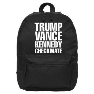 Trump Vance Kennedy Checkmate 2024 Election Republican 16 in Basic Backpack