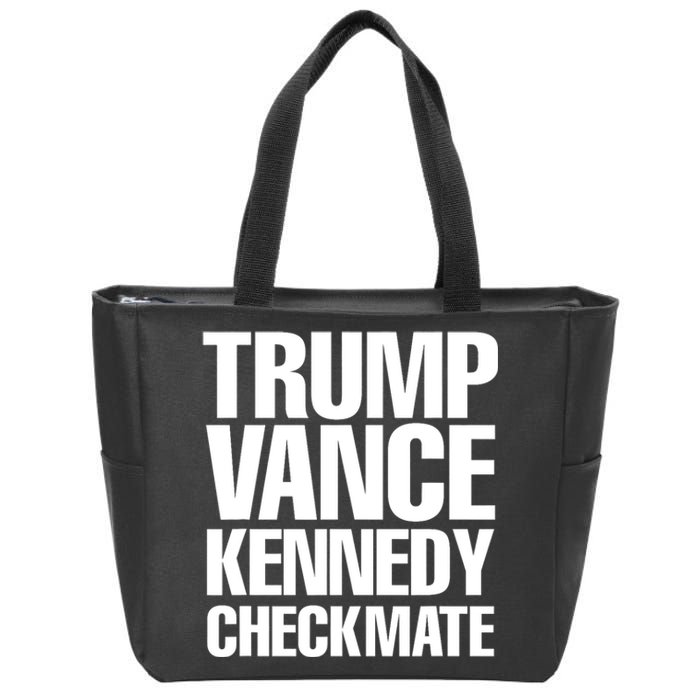 Trump Vance Kennedy Checkmate 2024 Election Republican Zip Tote Bag