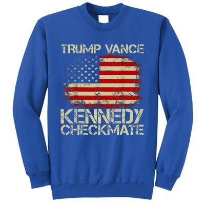 Trump Vance Kennedy Checkmate Tall Sweatshirt