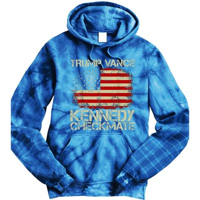 Trump Vance Kennedy Checkmate Tie Dye Hoodie