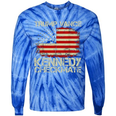 Trump Vance Kennedy Checkmate Tie-Dye Long Sleeve Shirt