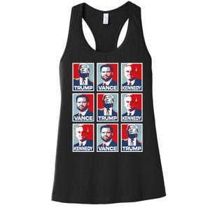 Trump Vance Kennedy Checkmate 2024 Women's Racerback Tank