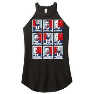 Trump Vance Kennedy Checkmate 2024 Women's Perfect Tri Rocker Tank