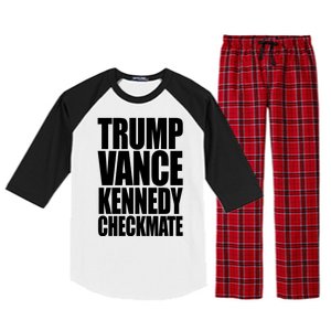 Trump Vance Kennedy Checkmate 2024 Election Republican Raglan Sleeve Pajama Set