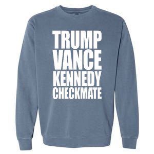 Trump Vance Kennedy Checkmate 2024 Election Republican Garment-Dyed Sweatshirt