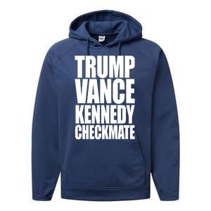 Trump Vance Kennedy Checkmate 2024 Election Republican Performance Fleece Hoodie