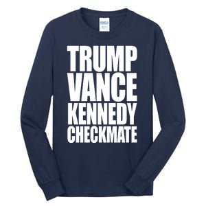 Trump Vance Kennedy Checkmate 2024 Election Republican Tall Long Sleeve T-Shirt