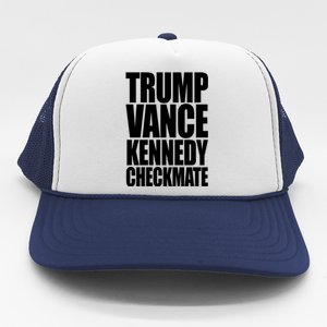 Trump Vance Kennedy Checkmate 2024 Election Republican Trucker Hat